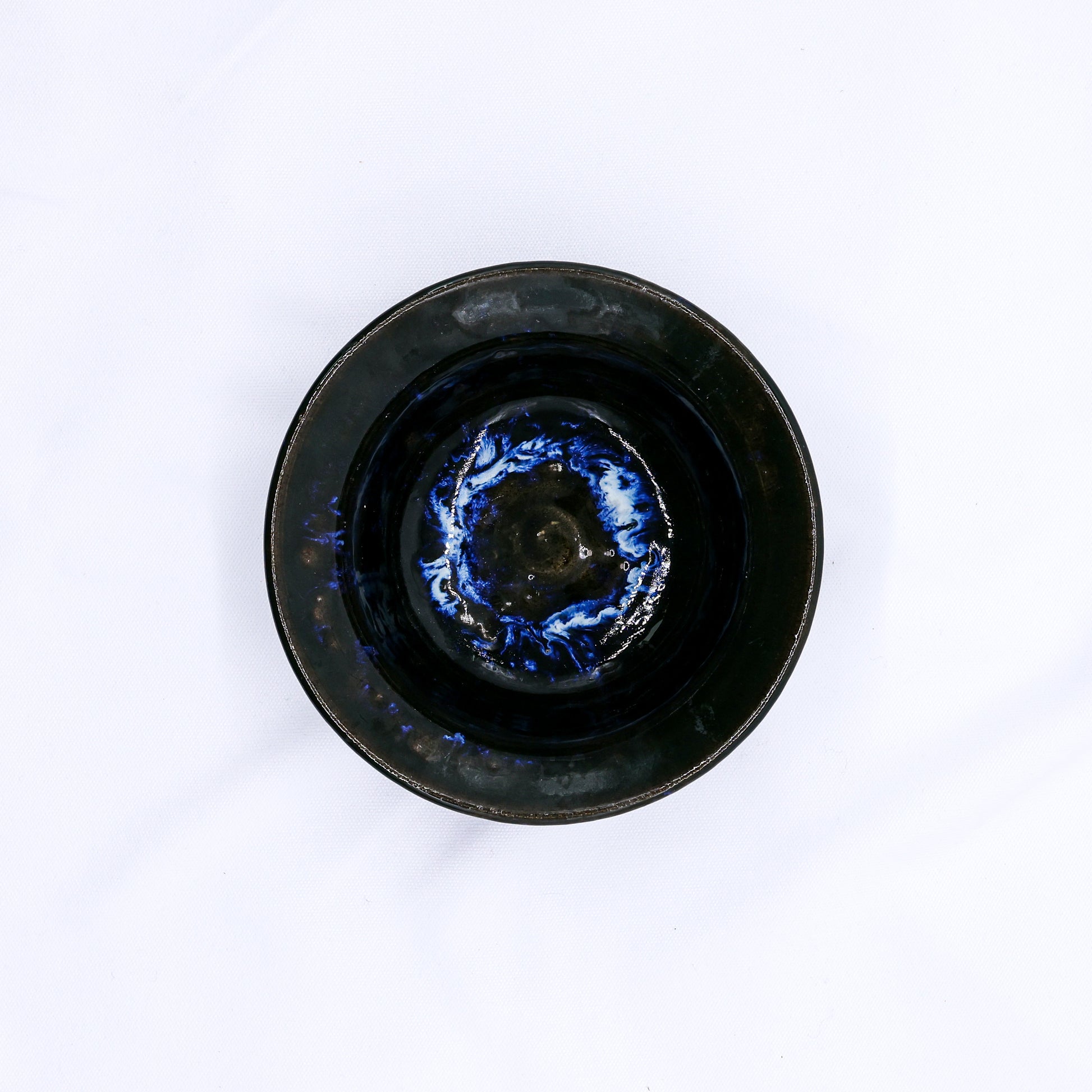 7,5' Green Handmade Grey Stoneware Bowl