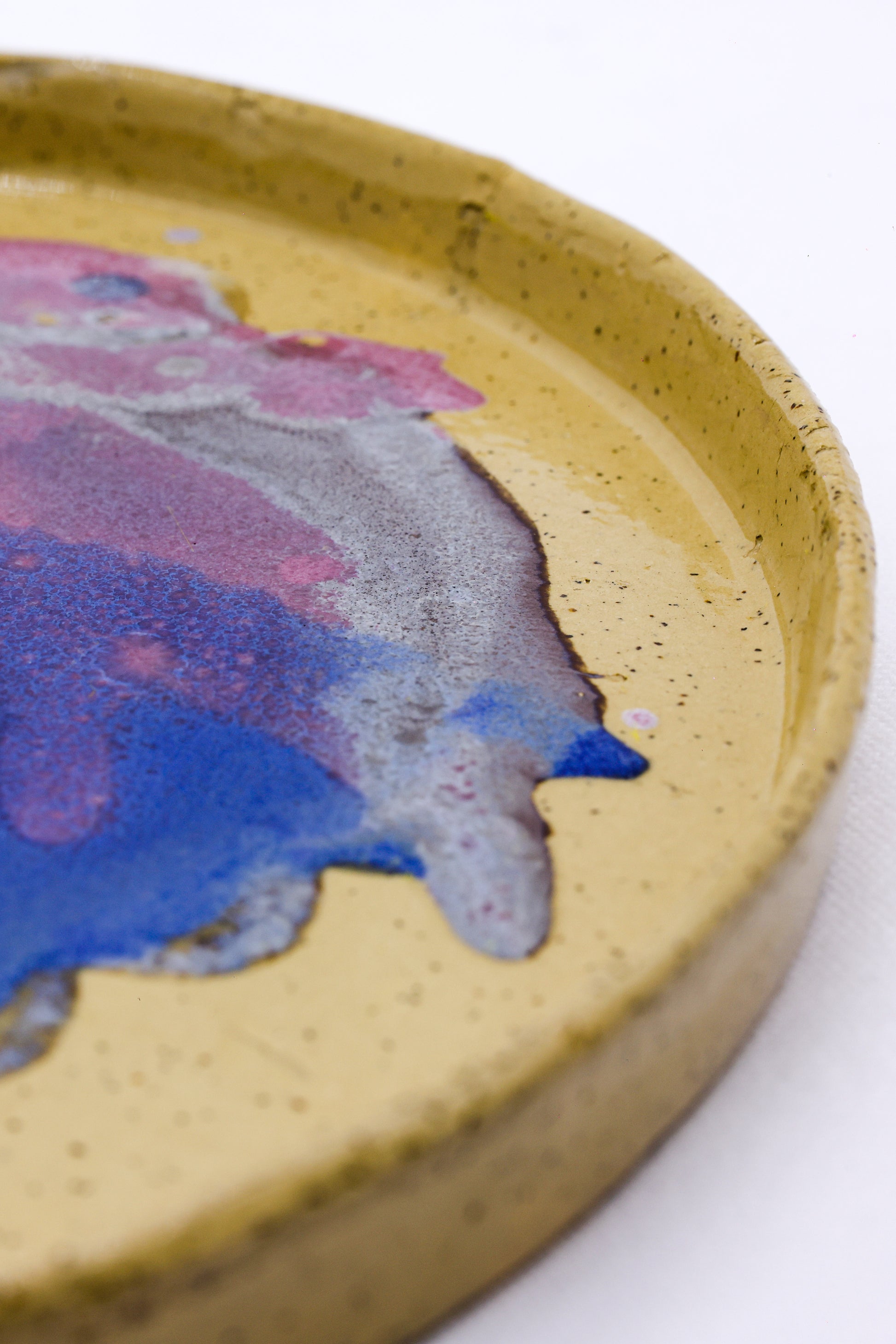 27cm Lilac Stoneware Handmade Ceramic Dinner Plate