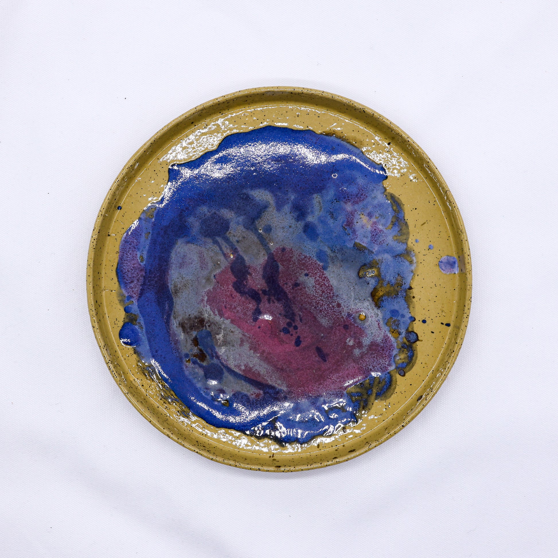 23cm Purple Stoneware Handmade Ceramic Dinner Plate