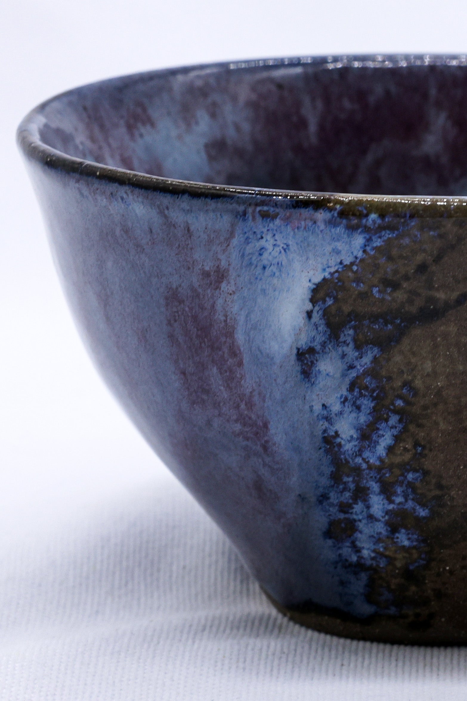 Small Smoked Grey Lilac Small Handmade Ceramic Stoneware Dinner Bowl