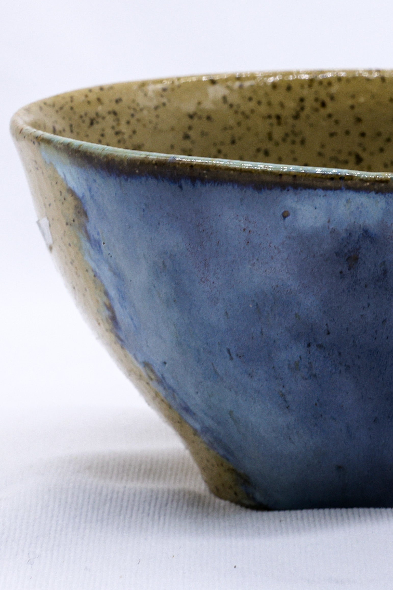 Small Green Handmade Ceramic Stoneware Dinner Bowl
