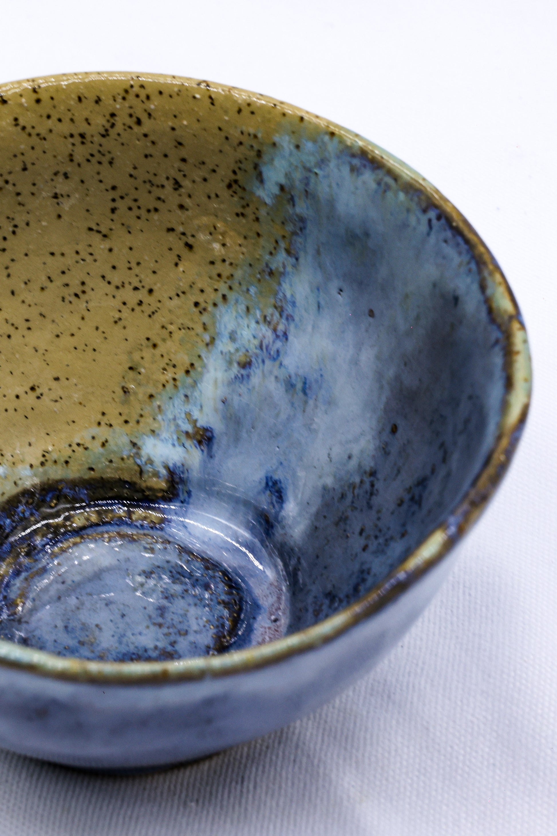 Small Green Handmade Ceramic Stoneware Dinner Bowl