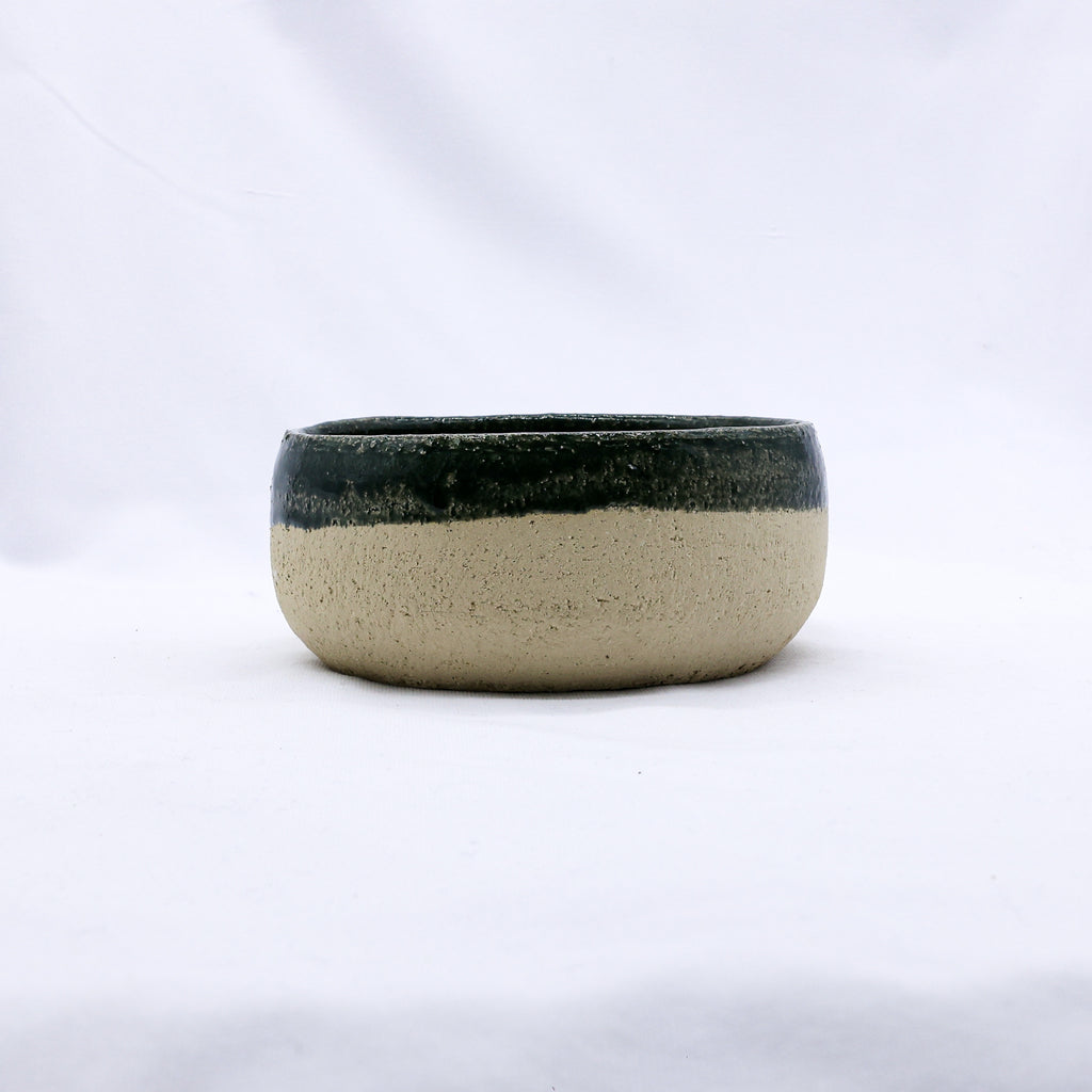 Handmade Ceramic Green Glazed Pasta Bowl